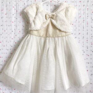 Baby Girl Holiday Dress with Tulle